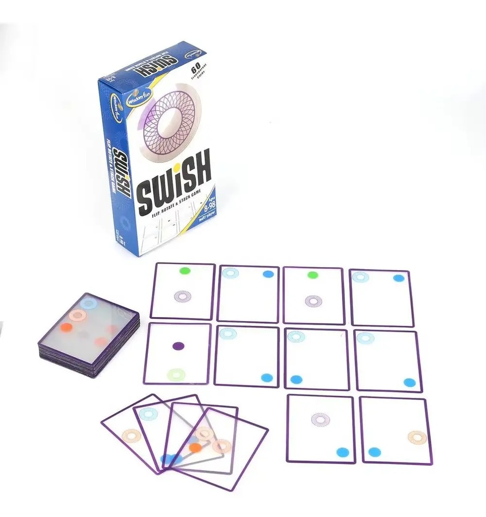 Swish Juego Cartas Transparente Trendy Girar Rotar Apilar Transparente